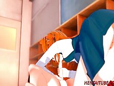 Evangelion Animated - Shinji Fucks Asuka Into Classroom