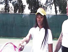 Fhuta - African Milf Ana Foxxx Getting Plowed Into The Booty By Tennis Instructor