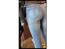 Candid Teen Booty In Tight Jeans