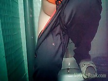 Hidden Cam Is Featuring Hot Pissing Babe In A Toilet