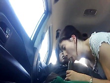 White Sloppy Bj In Car With Watch