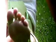 Foot Fetish Rimming For Blonde Outdoors