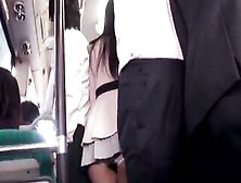 Babe Oriental Leggings Bare Skirt Nailed On The Bus