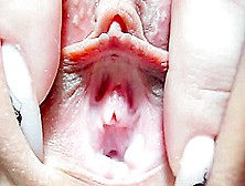 Hot Pink Big Lips Pussy Close Up Fingering On Webcam