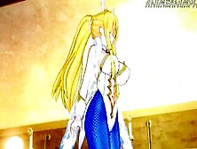 Fate Grand Order Artoria Pendragon Bunny Costume Anime