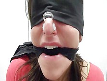 Blindfolded Bound Gagged With Clip With No Se