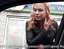 Russian Teen Wanks Strangers Stiff Cock