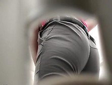 Tight Ass Spied When She Pissed