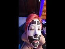 Wicked Clown Gets Destroyed In Front If People And Spits Sperm At The End
