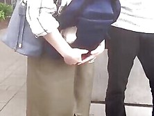 Godly Brunette Japanese Milf Having An Incredible Amateur Fucking In Public Place
