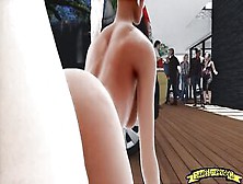Airport Sexsual 3D Monster Penis Animation