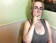 Sexy Hot Milf Smokes Two Cigarettes At One Time