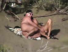 Public Voyeur Enjoys Nude Beach Sex