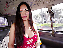 Busty Amateur Sophie Leon Picked Up And Fucked In The Van.  Hd
