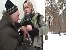 German Couple Hot Fuck In The Snow