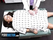 Stunning Brunette April Olsen Spreads Her Legs At The Doctor's Office