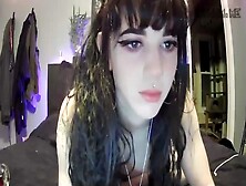 Rare Goth Webcam Girl Doing Anal