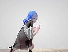 Mmd Cutesie Miku Maid Table Dance Strip [By Ecchi. Iwara. Tv/users/咕嘿嘿]