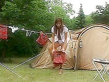 French Students In The Forest Camp