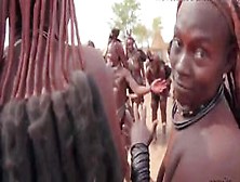 African Himba Women Dance And Swing Their Saggy Boobs Around