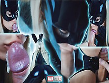 The Batman (Pornversion).  Catwoman.  Sex With Bdsm Mistress In Latex Mask. Footjob And Sloppy Bj