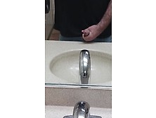 Cumming In A Public Bathroom Sink