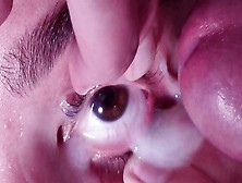 Sperm Into Open Eye Extreme Close Up | Sperm Desperation