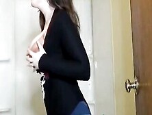 Spying On Slutty Stepsister In Front Of Mirror