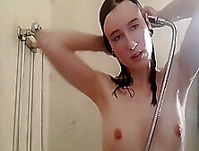 Slutty Teen Hanna Drowzee Sexy Masturbating While Taking A Shower! 5 Min - Petite Horny