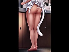 Your Alluring Neko Gfrips Enormous Bubbly Farts In Her Naked Apron While She Cooks For You - Pt One - Lewd Asmr