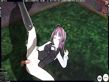 3D Animated Konno Yuuki Gets Boned Into The Yard And Takes A