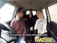 Fake Driving School Two Students Have Sexy Backseat Sex When Instructor Leaves