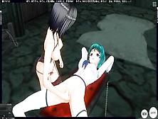 3D Cartoon Fetish Yuri The Gf Took The Student To The Basement To Bring To