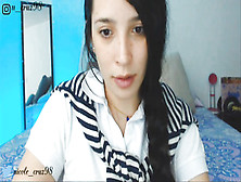 Young Amateur Brunette On Webcam