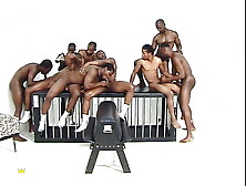 Group Of Black Gays Enjoy Sucking Their Big Cocks And Fucking Tight Asses
