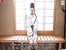 Thin Japanese Newhalf Interview And Hand Job Foreplay