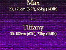 Tiffany Vs Max Mixed Wrestling