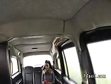 Ebony Interracial Anal Fingered In Cab