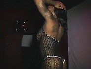 Ebony In Lace Dancing On The Pole