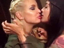 2 Drunk Girls Tongue Kissing Messy