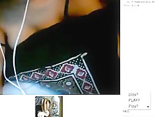 Chick Exposes Her Big Tits On Chat-Roulette