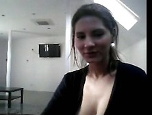 Amateur Teen Big Boobs Striptease On Webcam