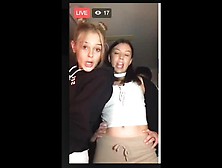 Facebook Live Cute Young Girls Dancing