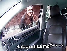 Dude Fucks Teen Hitchhiker In Back Seat