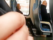 Guy In Public Transportation Plays With His Dick