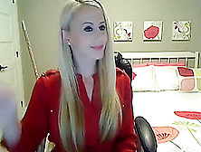 Classy Webcam Blonde Girl Strips And Plays With Herself