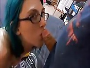 Blue Haired Amateur Loves It Doggy Style