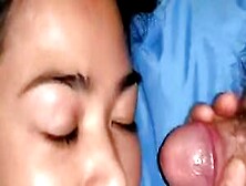 Asian Wife Fingering Her Hairy Pussy And Blowjob Cumshot