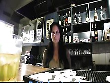 Publicagent Sexy Barmaid Closes For Sex