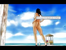 3D Sex : Carine At The Beach